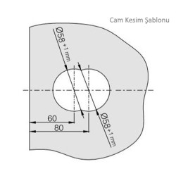 Hoppe Atlanta HCS GDA1530 Kapı Kolu-Anahtar / Anahtar Cam Cama Set