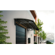 Metal Taşıyıcılı Kapı Üstü Pratik Sundurma Antrasit - Siyah Levha 150 x 150 Md2 - Metal Taşıyıcı Kapı Üstü Pratik Sundurma