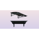 Metal Taşıyıcılı Kapı Üstü Pratik Sundurma Antrasit - Siyah Levha 100 x 70 Md2 - Metal Taşıyıcı Kapı Üstü Pratik Sundurma