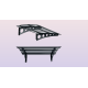 Metal Taşıyıcılı Kapı Üstü Pratik Sundurma Antrasit - Şeffaf Levha 100 x 70 Md1 - Metal Taşıyıcı Kapı Üstü Pratik Sundurma