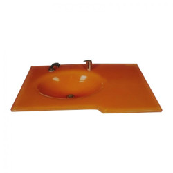 Cam Lavabo Slayt Modeli 70x56 Cm