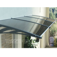 Transpaforza TF STD 1.12 Kapı Üstü Sundurma 360 X 100 Gri 3 mm Solid levha