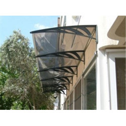 Transpaforza TF STD 1.12 Kapı Üstü Sundurma 360 X 100 Bronz 3 mm Solid levha