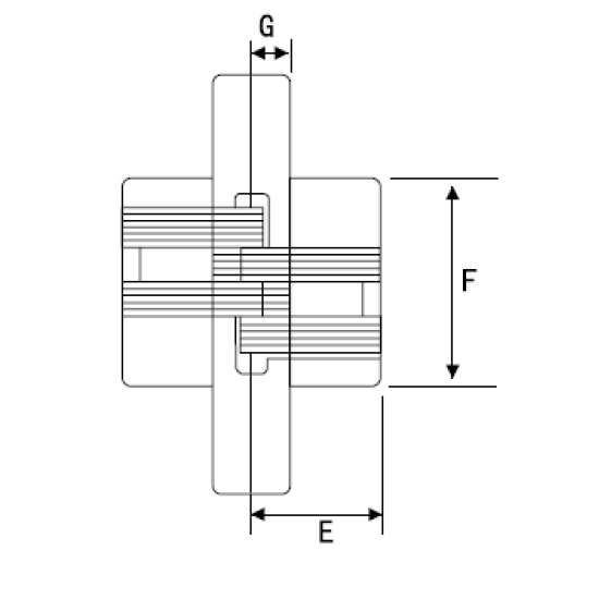 Canex Akordion Menteşe - Krom 43 mm 10.310.043 - Akordiyon Menteşeler