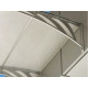 Transpaforza TF STD 1.12 Kapı Üstü Sundurma 240 X 100 Beyaz 3 mm Solid levha - Alüminyum Ayaklı Sundurmalar