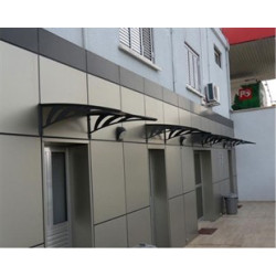 Transpaforza TF STD 1.12 Kapı Üstü Sundurma 240 X 100 Gri 3 mm Solid Levha