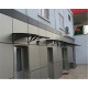 Transpaforza TF STD 1.12 Kapı Üstü Sundurma 240 X 100 Gri 3 mm Solid Levha - Alüminyum Ayaklı Sundurmalar