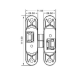 Canex Akordiyon Menteşe 110 mm SOL Ayarlı  ( Ayarlı Zamak Merkez ) - Akordiyon Menteşeler