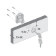 Canex Kare Çekmece Kildi - Zamak D 19 mm X L 22 mm - Mobilya Kilitleri