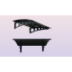 Metal Taşıyıcılı Kapı Üstü Pratik Sundurma Antrasit - Siyah Levha 350 x 150 Md2 - Metal Taşıyıcı Kapı Üstü Pratik Sundurma