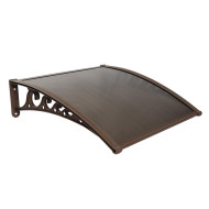 Pratik Sundurma Kapı Pencere Üstü 100x150 cm Kahve 6 mm Bronz Levha