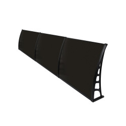CROCUS Kapı Pencere Üstü Pratik Sundurma 80×360 – Siyah