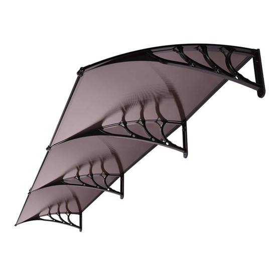 Kapı Üstü Pratik Sundurma 300 X 100 cm Siyah