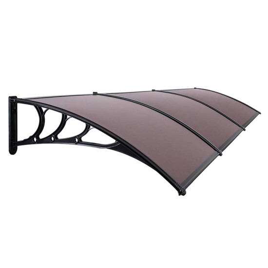 Kapı Üstü Pratik Sundurma 300 X 100 cm Siyah