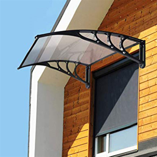 Kapı Üstü Pratik Sundurma 120 X 80 cm Siyah - Kapı Üstü Pratik Sundurma