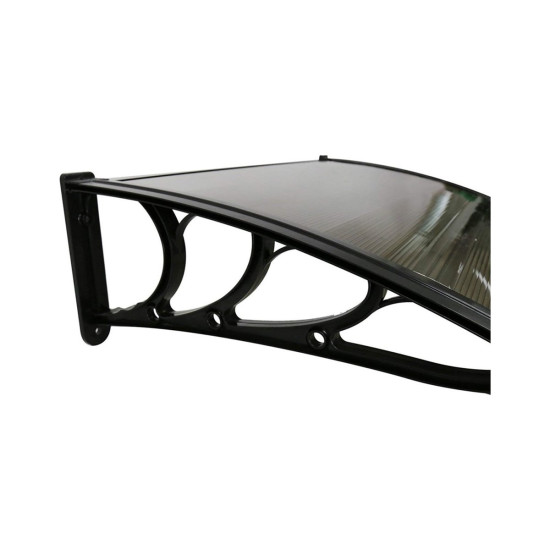Kapı Üstü Pratik Sundurma 120 X 80 cm Siyah - Kapı Üstü Pratik Sundurma