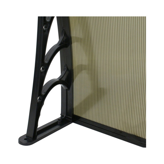 Kapı Üstü Pratik Sundurma 120 X 80 cm Siyah - Kapı Üstü Pratik Sundurma