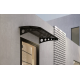 Metal Taşıyıcılı Kapı Üstü Pratik Sundurma Antrasit - Siyah Levha 130 x 120 Md1 - Metal Taşıyıcı Kapı Üstü Pratik Sundurma