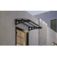 Metal Taşıyıcılı Kapı Üstü Pratik Sundurma Antrasit - Şeffaf Levha 130 x 120 Md1 - Metal Taşıyıcı Kapı Üstü Pratik Sundurma
