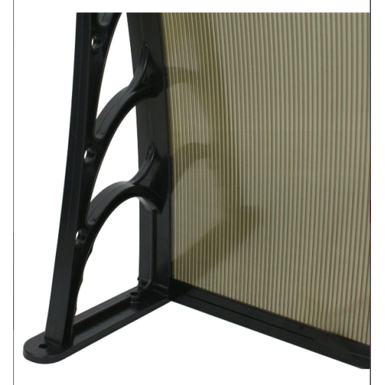 Kapı Üstü Pratik Sundurma 360 X 80 cm Siyah - Bronz - Kapı Üstü Pratik Sundurma