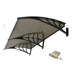 Kapı Üstü Pratik Sundurma 200 X 80 cm Siyah