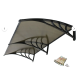 Kapı Üstü Pratik Sundurma 200 X 80 cm Siyah - Kapı Üstü Pratik Sundurma