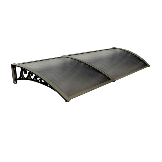 Pratik Sundurma Kapı Pencere Üstü 100x300 cm Bronz 6 mm Levhalı - KAPI ÜSTÜ SUNDURMA