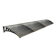 Pratik Sundurma Kapı Pencere Üstü 100x360 cm Bronz 6 mm Levhalı