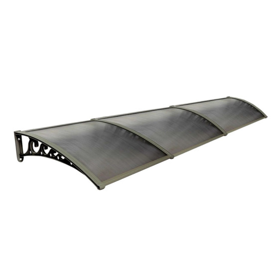 Pratik Sundurma Kapı Pencere Üstü 100x360 cm Bronz 6 mm Levhalı - KAPI ÜSTÜ SUNDURMA
