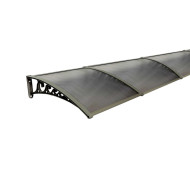Pratik Sundurma Kapı Pencere Üstü 100x480 cm Antrasit Bronz 6 mm Levhalı