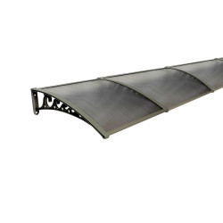 Pratik Sundurma Kapı Pencere Üstü 100x480 cm Antrasit Bronz 6 mm Levhalı