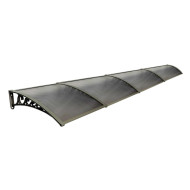 Pratik Sundurma Kapı Pencere Üstü 100x480 cm Antrasit Bronz 6 mm Levhalı