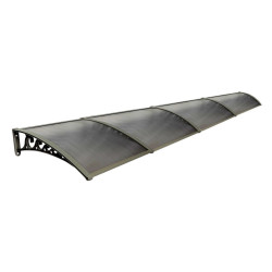 Pratik Sundurma Kapı Pencere Üstü 100x600 cm Bronz 6 mm Levhalı
