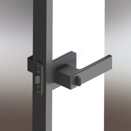 CADSIM Çerçeveli Cam Kapı Kolu Siyah