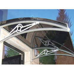 TF Prolüx Kapı Üstü 15,19 Alüminyum Ayaklı Sundurma 250 X 150 K.Gri