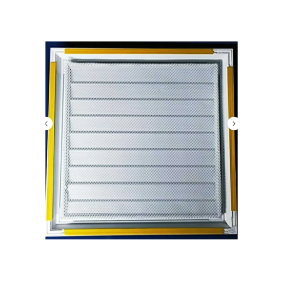 Beyaz Alüminyum 40x40 cm Menfez Banyo Havalandırma Menfezi