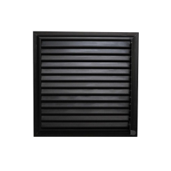 Siyah Alüminyum 50x50 cm Menfez Banyo Havalandırma Menfezi