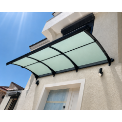 Yağmur Oluklu Sundurma 300x125 cm 3 mm Solid Açık Yeşil