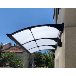 Yağmur Oluklu Sundurma 200x125 cm 3 mm Solid Buz Beyazı