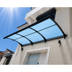 Yağmur Oluklu Sundurma 200x125 cm 3 mm Solid Açık Mavi
