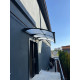 Yağmur Oluklu Sundurma 100x125 cm 3 mm Solid Petrol Mavisi - Yağmur Oluklu Sundurma