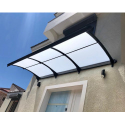 Yağmur Oluklu Sundurma 100x125 cm 3 mm Solid Buz Beyazı