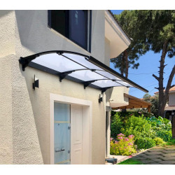 Yağmur Oluklu Sundurma 100x125 cm 3 mm Solid Buz Beyazı